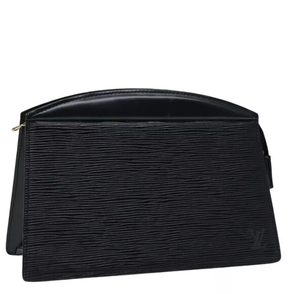 LOUIS VUITTON Epi Trousse Crete Pouch Black - Picture 1 of 15